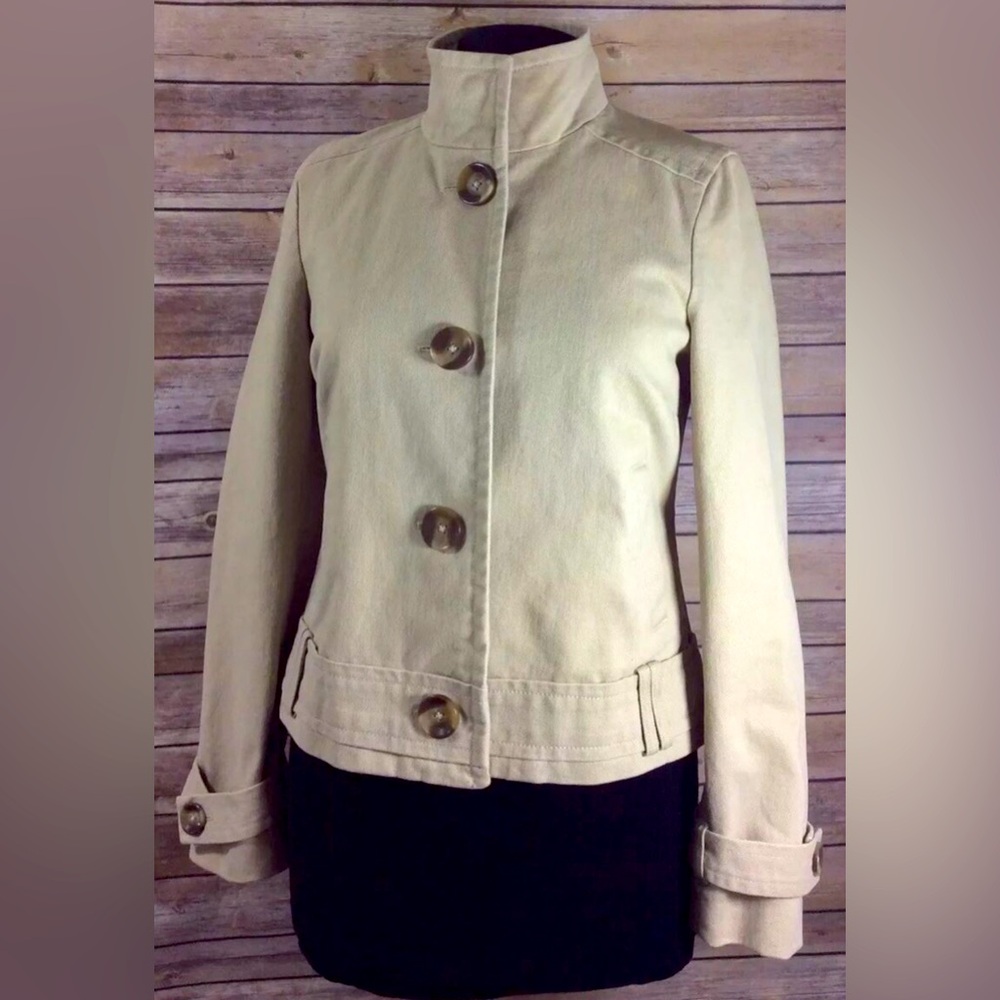 Old Navy Khaki Tan Jacket High Neck XS